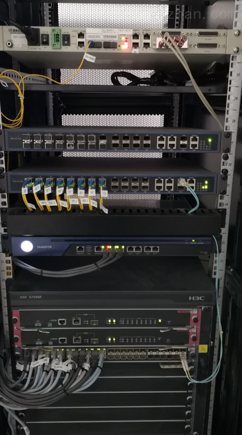 优点:组网简洁,容易施工,机房端接入线路少,管理简单,运维成本低二