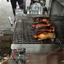 不锈钢带皮五花肉烧毛机 电子打火肉制品烧毛机器